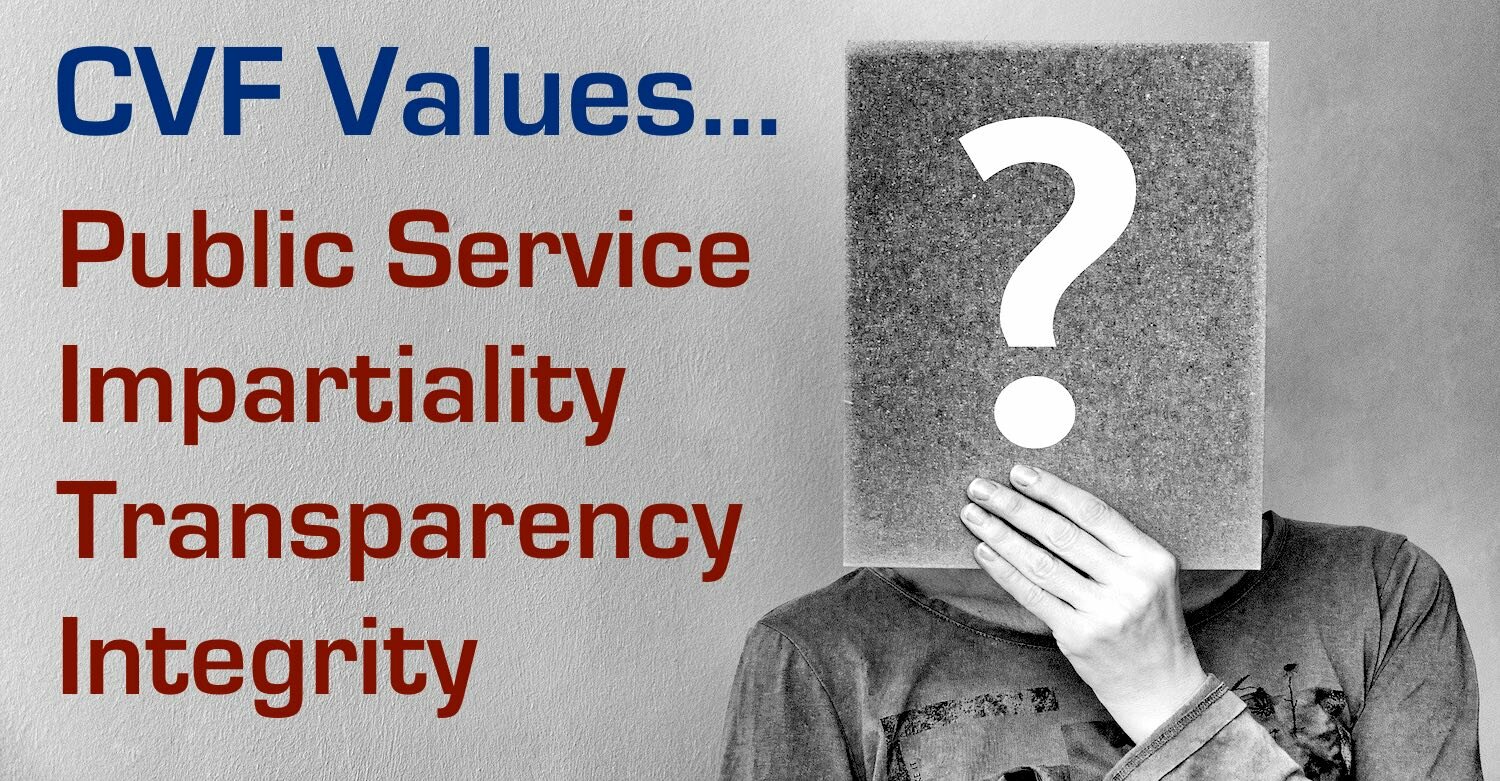 College CVF values integrity, fairness, impartiality, transparency